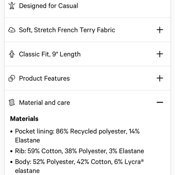 Lululemon City Sweat Short 9" NWT - Picture 8 of 8